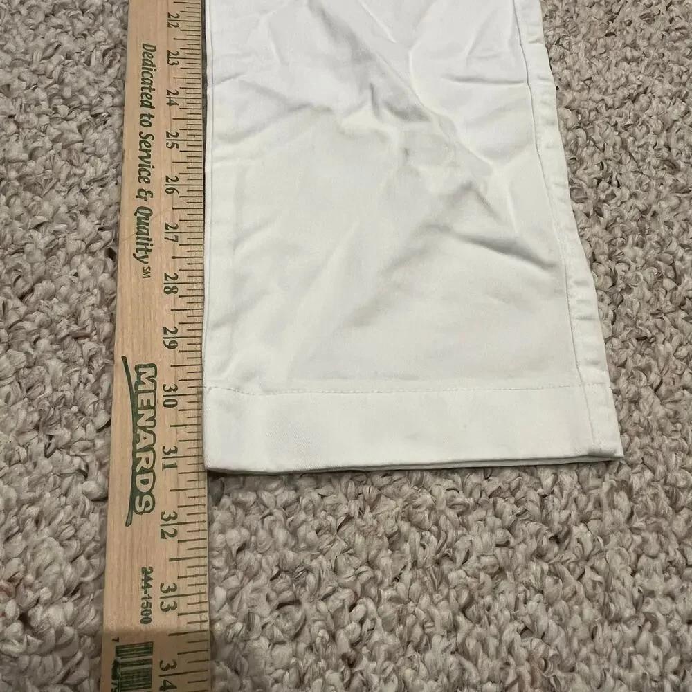 NEW J Crew Slim Fit Flex Chino Pant 34x32 White Mens Preppy Coastal Summer